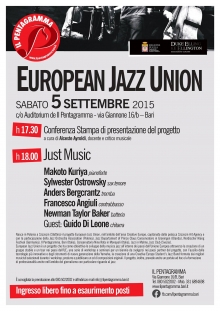 European Jazz Union - Sabato, 5 Settembre 2015